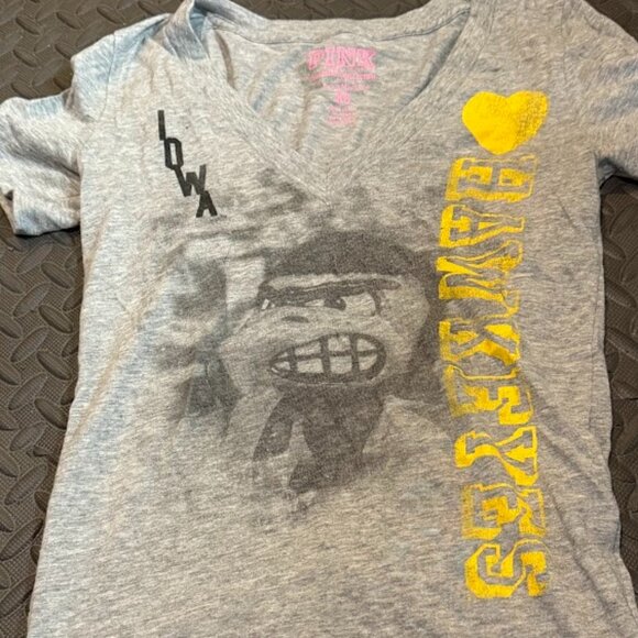 PINK- Iowa Hawkeyes XS T-Shirt - Picture 1 of 4